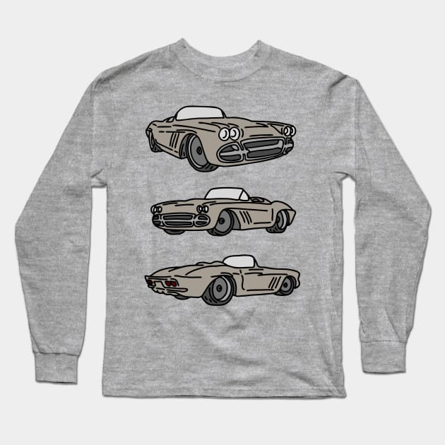 cars vintage retro Long Sleeve T-Shirt by fokaction